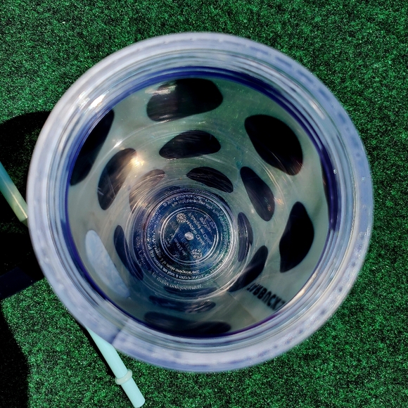 Starbucks Black Polka Dots Tumbler 16 oz. Tumbler Cold Beverage W/Straw - Picture 6 of 9
